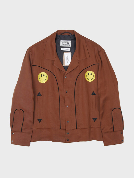 [ X HbarC Collaboration ]  Western Bollero Jacket / Brown