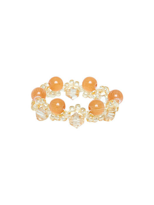 Flow Beads Ring (Apricot)