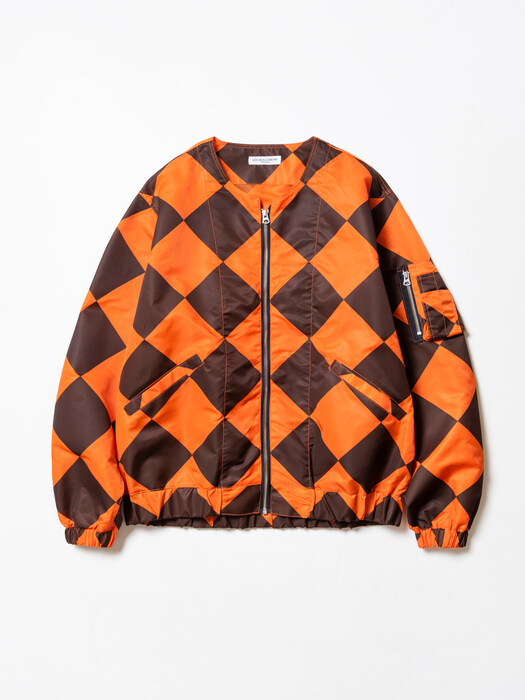 Locals only G-1 line crew jacket orange black