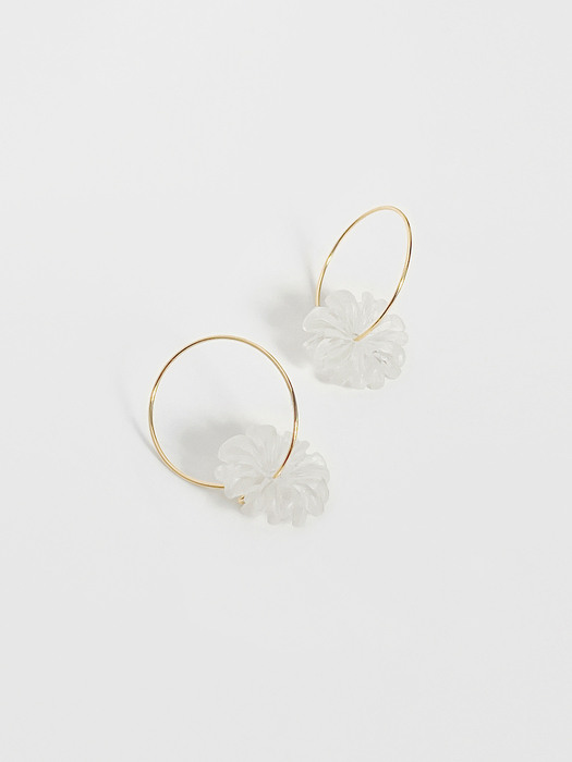 chrysanthemum ring earrings