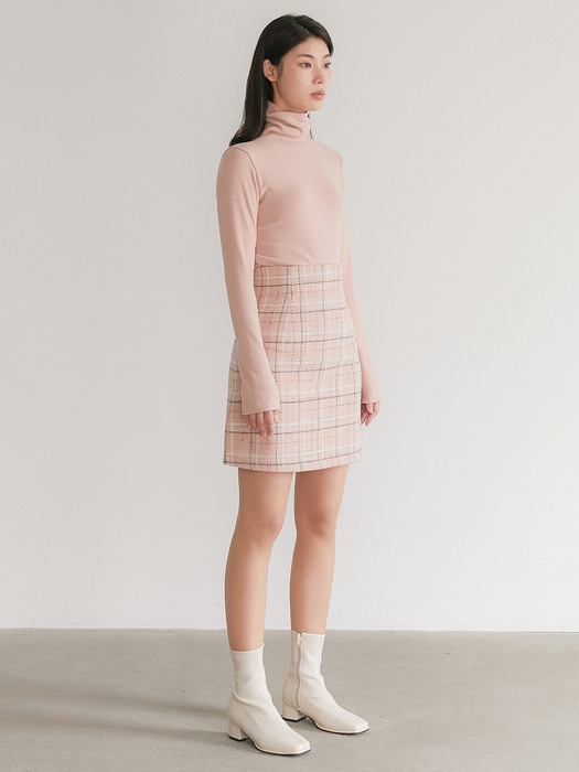 [단독][SET] FLU GOL POLA PINK + FLU CHECK MINI-SKIRT PINK