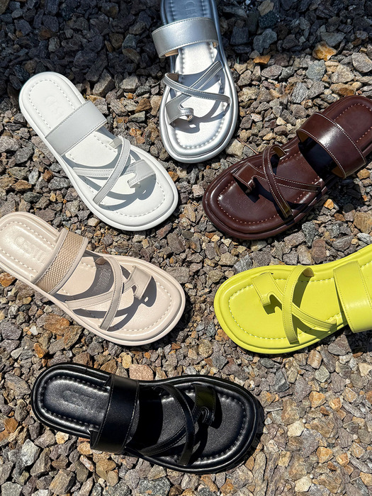 라운드 토 쿠셔닝 플립플랍_6color