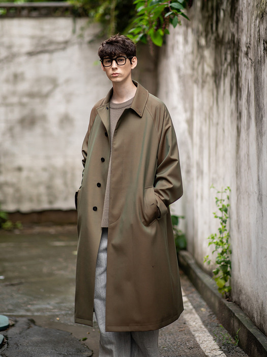 Super 100s Washable Wool Gabardine Coat