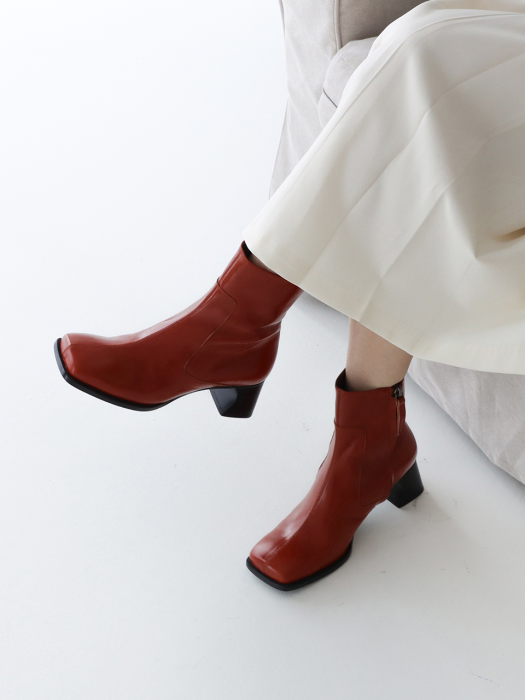 Looks Ankle Boots_21526_brickred