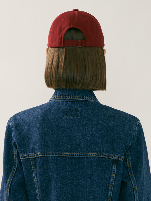 MARITHE CLASSIC LOGO CAP burgundy