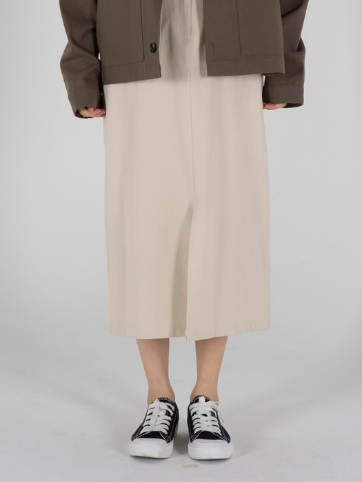 Cotton Comfort Medium Skirts_Ivory