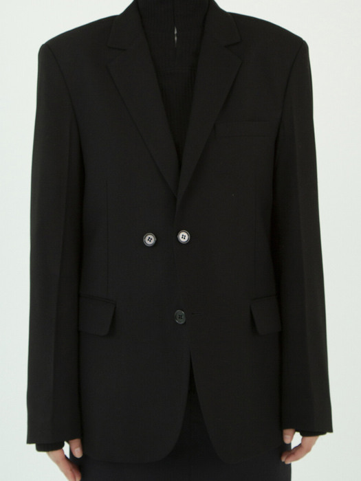 Half double jacket - black