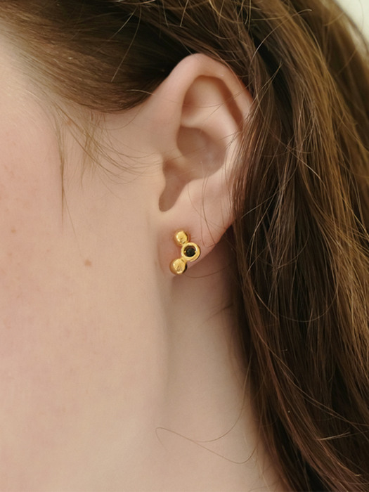 3 dots Earring (gold)