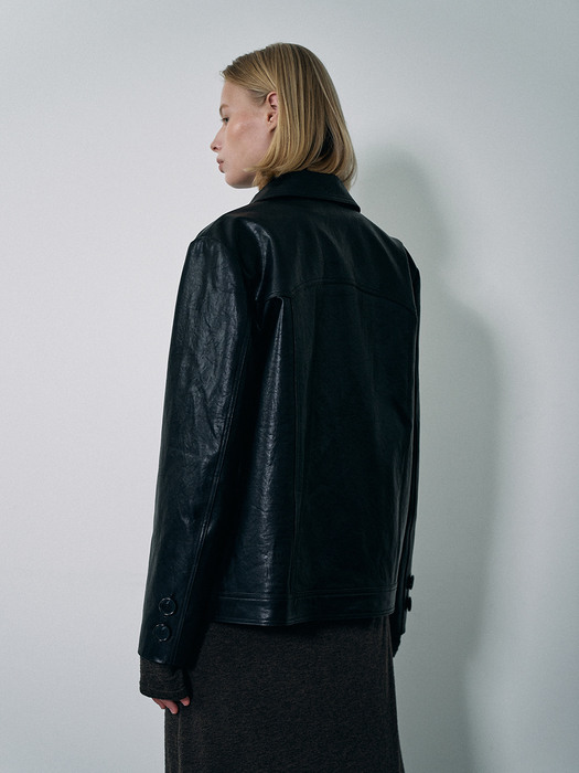 Western - style leather jacket