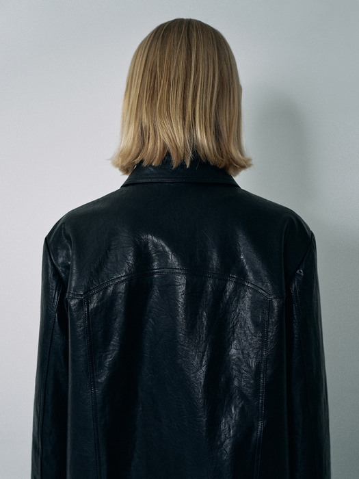 Western - style leather jacket