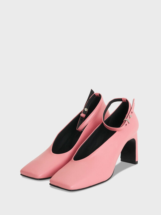 PLUMP STRAP HEEL PINK 