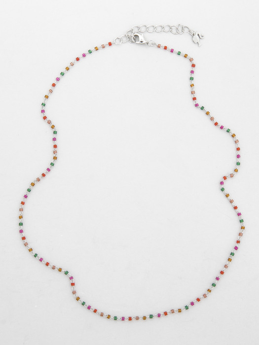 [BARBIE X JUDY AND PAUL] Barbie colorful beads chain necklace