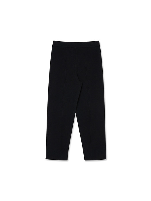 Women Knitted Straight Pants_Black