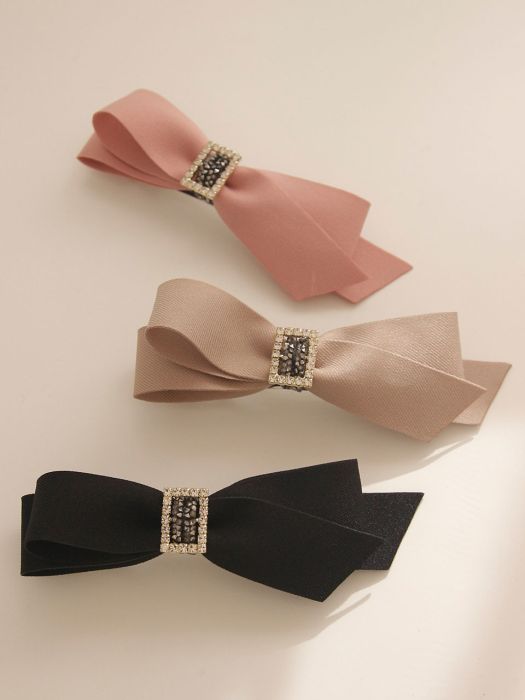 Fabric Ribbon Square Cubic Hairpin H0745