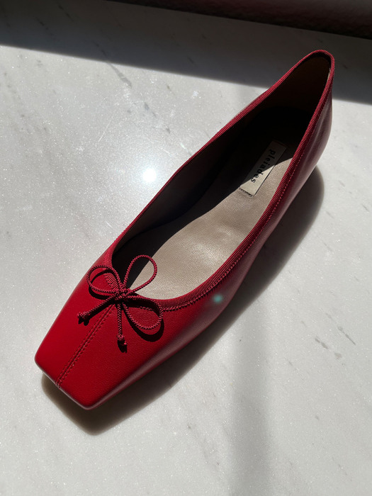 GINGER Ballerina Shoes - Red