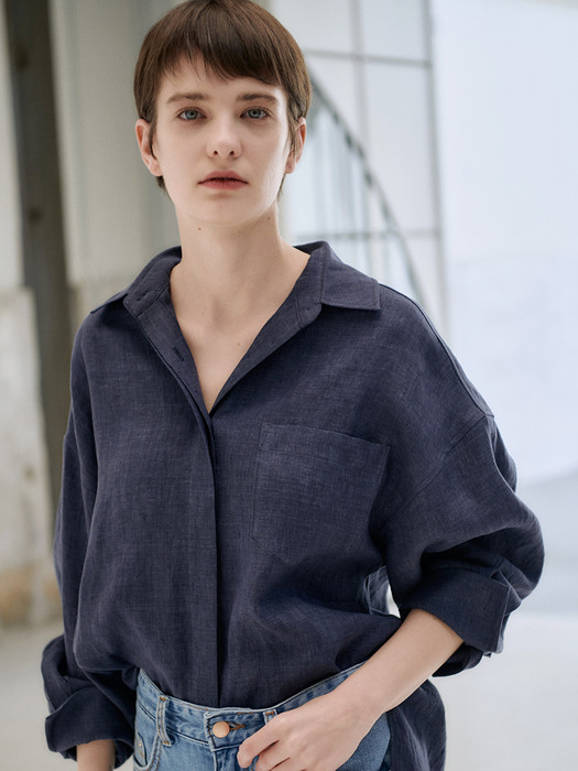 22MN linen roomy shirts [NA]