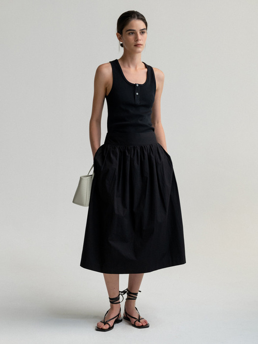 Sorne flare skirt (Black)