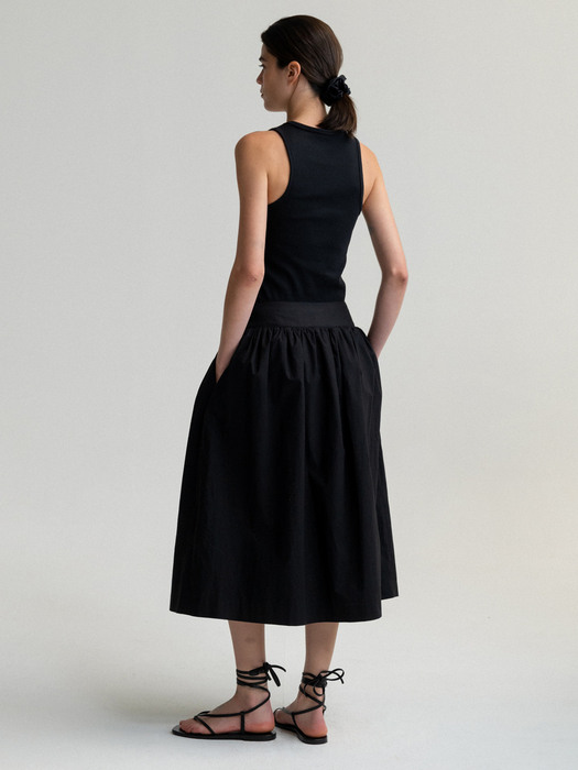 Sorne flare skirt (Black)