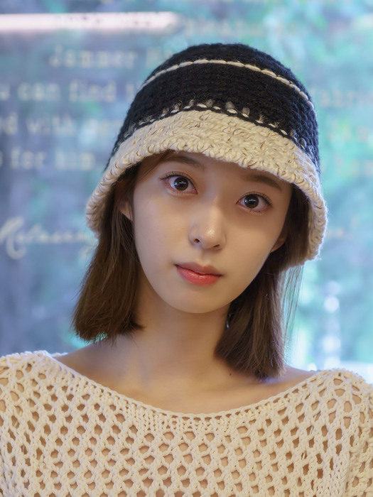 Spencer wool knit bucket hat 3colors