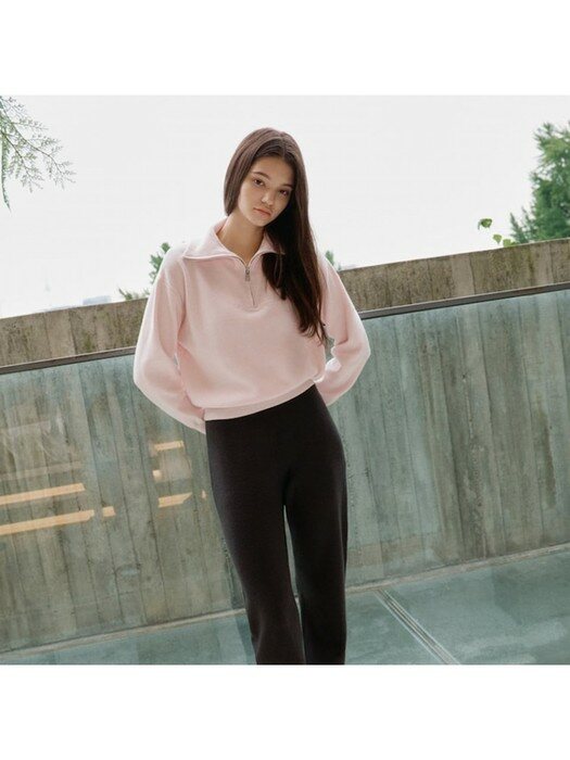 Wing Collar Knit Pullover  Powder pink (WE2951C549)