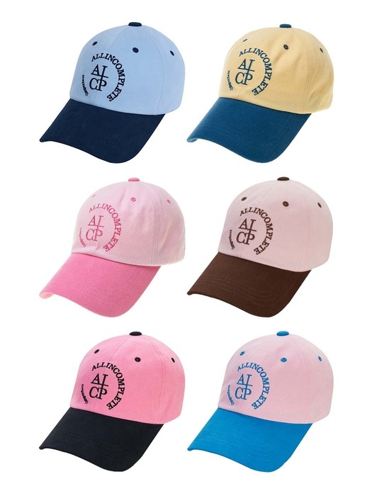 [단독] Round Logo Two Tone Ball Cap (6 Colors)