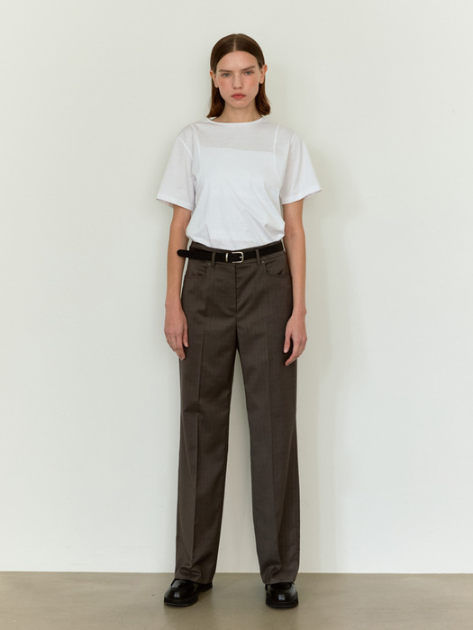 RTS RIVET STRAIGHT TROUSERS_2COLORS