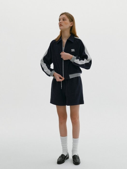 RB Sports Retro Terry Track Zip-Up Navy