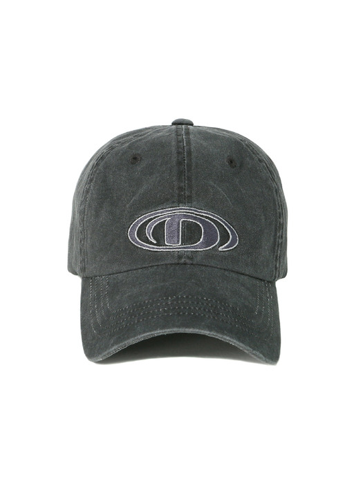 WASHED ICONIC LOGO CAP [VINTAGE BLACK]