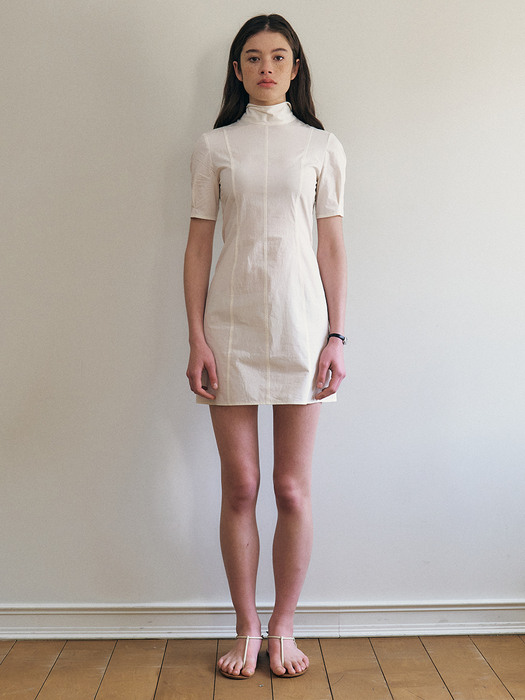 Rose_Cotton Mini Dress_White