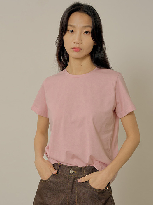 Silket basic t-shirt_pink