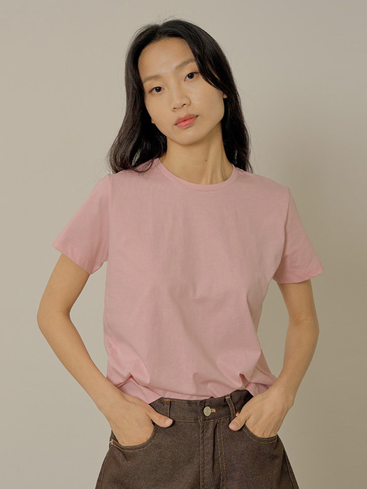 Silket basic t-shirt_pink