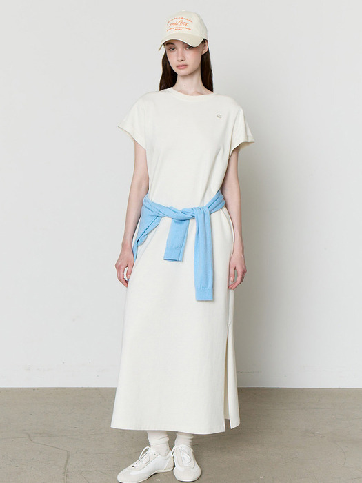 [단독](13차 리오더) AVEC HACIE COTTON LONG DRESS [IVORY]