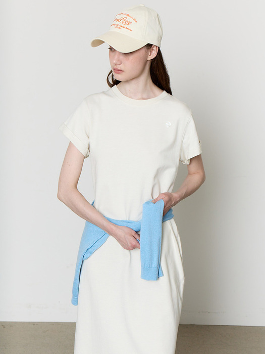 [단독](13차 리오더) AVEC HACIE COTTON LONG DRESS [IVORY]