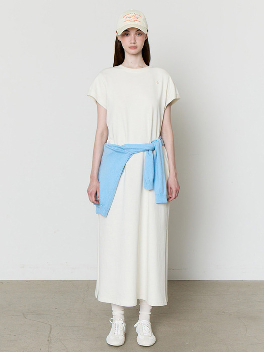 [단독](13차 리오더) AVEC HACIE COTTON LONG DRESS [IVORY]
