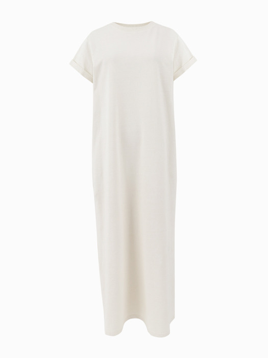 AVEC HACIE COTTON LONG DRESS [IVORY]