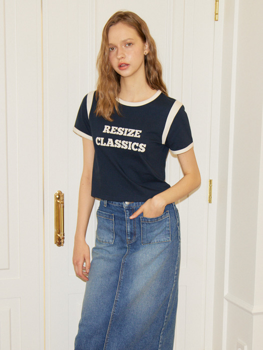 Color Point Crop T_ Navy