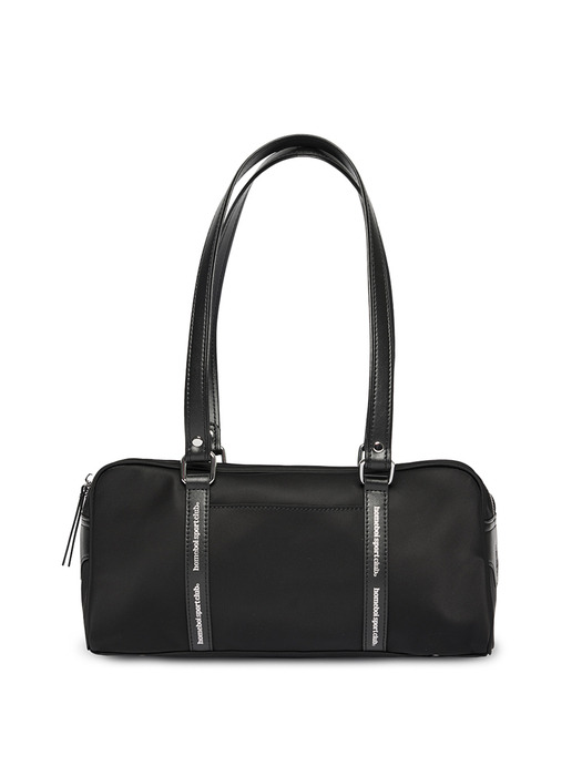 line boston bag (라인보스턴백) - glossy black