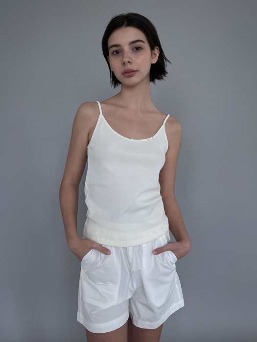 [SALT Label] BASIC WAFFLE SLEEVELESS_ IVORY