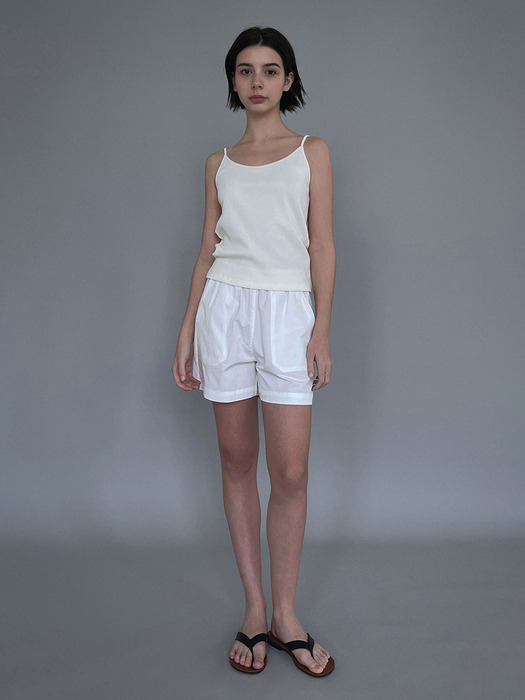 [SALT Label] BASIC WAFFLE SLEEVELESS_ IVORY