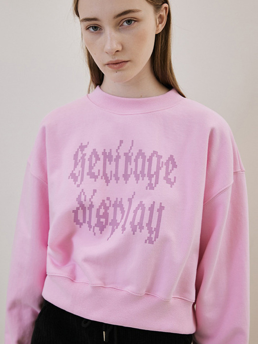 Heritage Crop Sweatshirt [Pink]