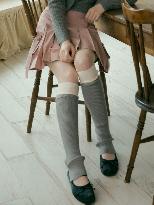 150 leg warmer knit (gray)