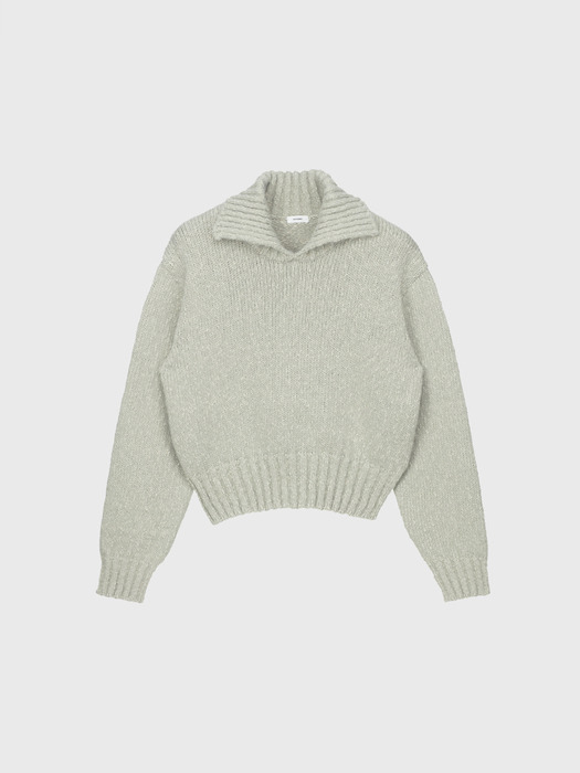 [모노하]Mohair blended collar knit (2colors) [W CONCEPT]