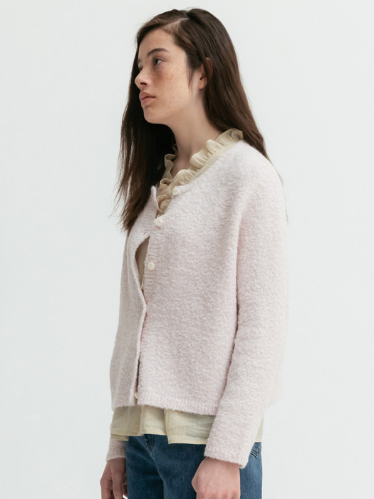 Via Cloud knit cardigan (Light pink)