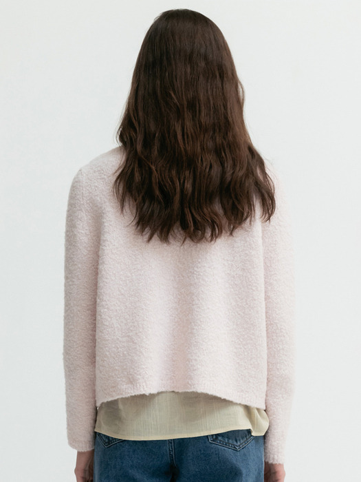 Via Cloud knit cardigan (Light pink)