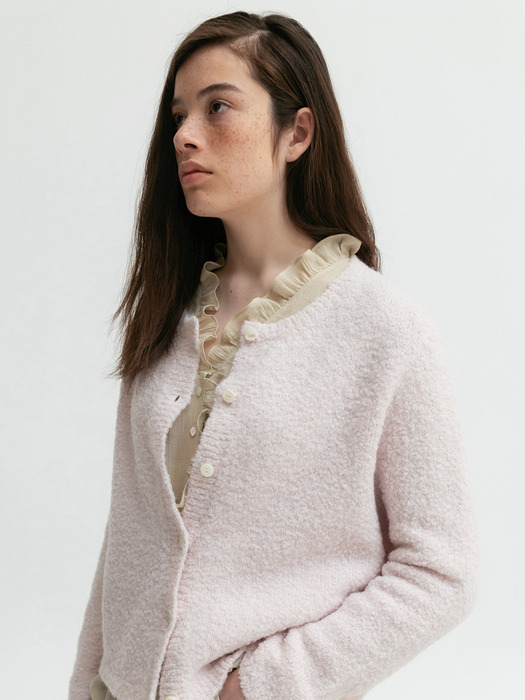 Via Cloud knit cardigan (Light pink)