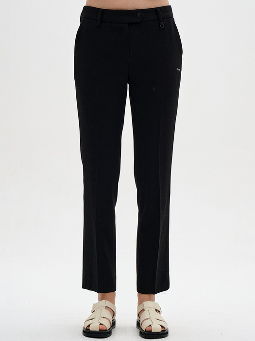 [23FW clove] Slim Straight Pants (Black)