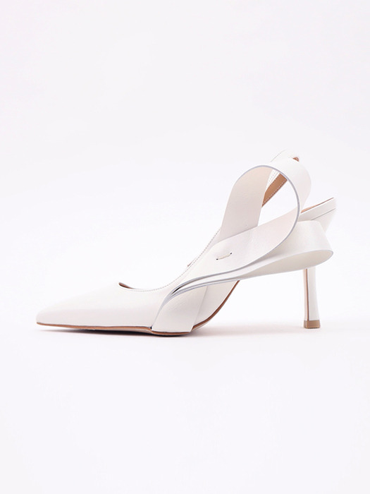 RIBBON BOUQUET SLINGBACK_WHITE