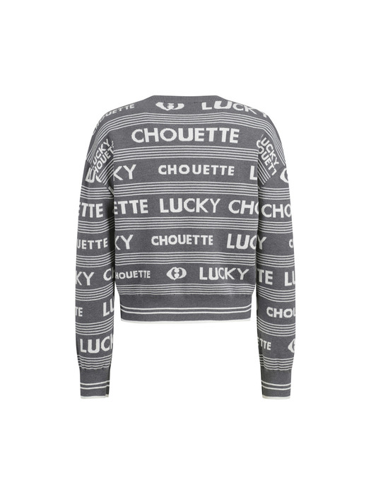 Lucky Lettering Knit Pullover_LFWAS24140GYM