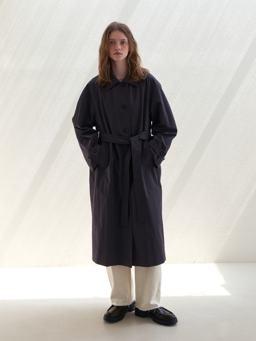 CLASSIC MAC TRENCH COAT CHARCOAL