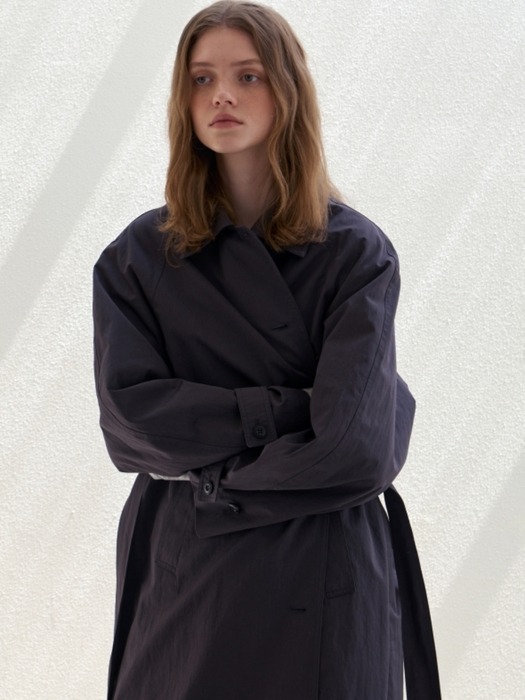 CLASSIC MAC TRENCH COAT CHARCOAL